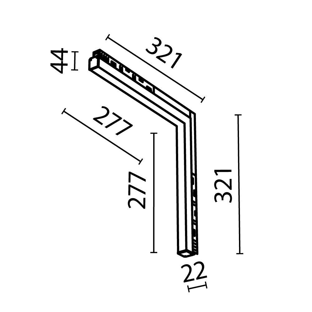 Track luminaire TR102-24W3K-W