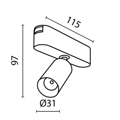 Siinivalgusti TR103-1-5W4K-M-B