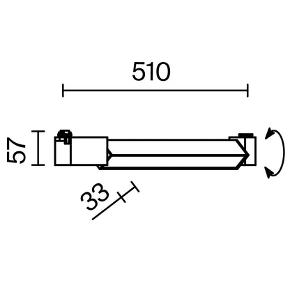 Siinivalgusti TR104-1-24W3K-W-DE