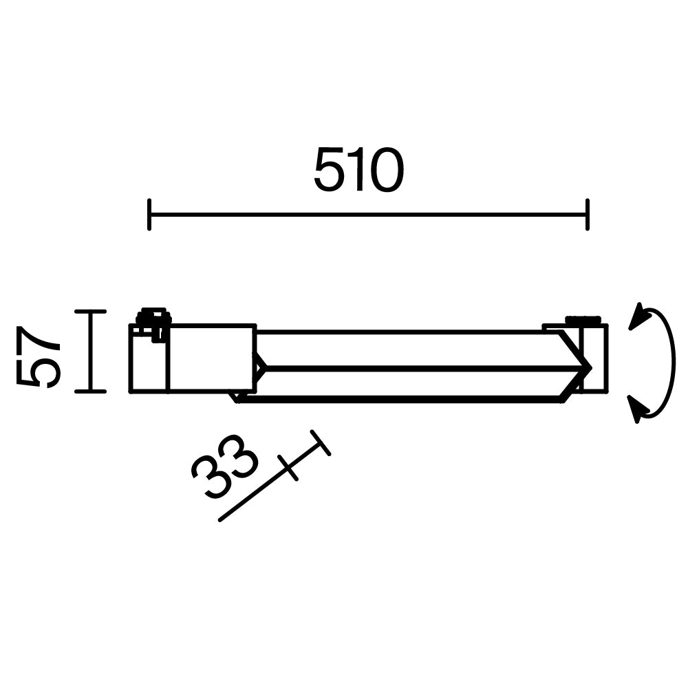 Siinvalgusti TR104-1-24W4K-B-DE