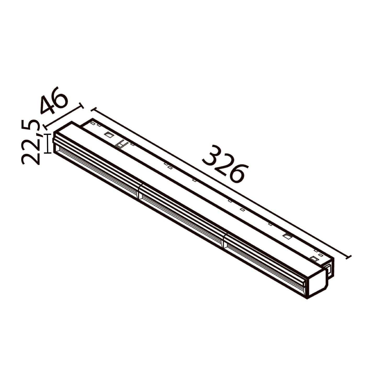 Track luminaire TR106-4-18W-DS-B