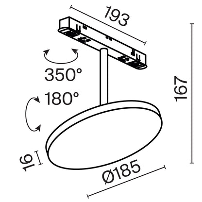Track luminaire TR131-2-15W3K-B