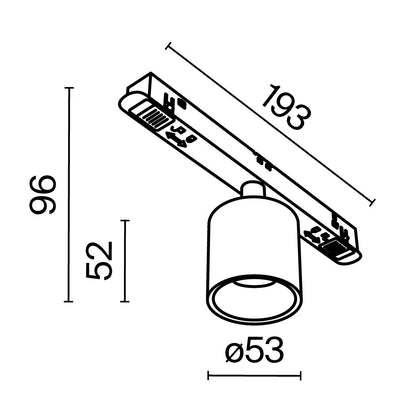 Rööbastee valgusti TR132-2-7W3K-BS