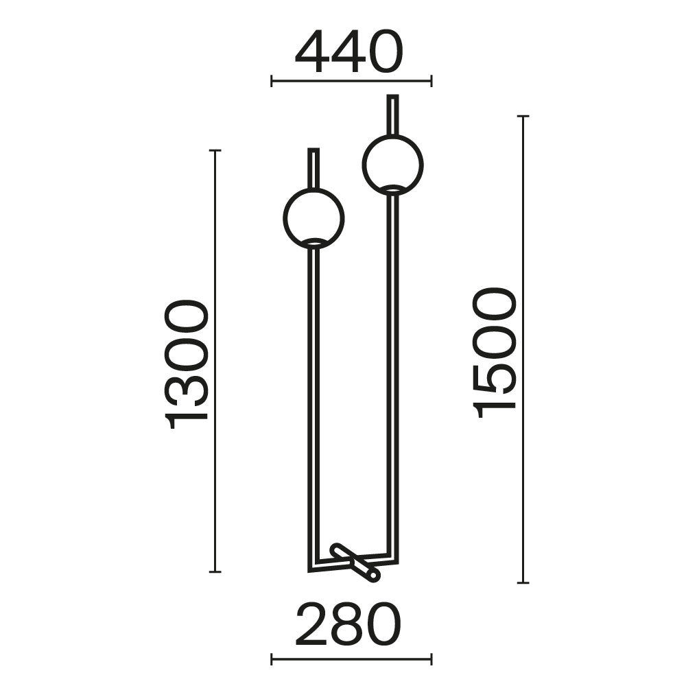 Floor lamp Z020FL-L12BS3K