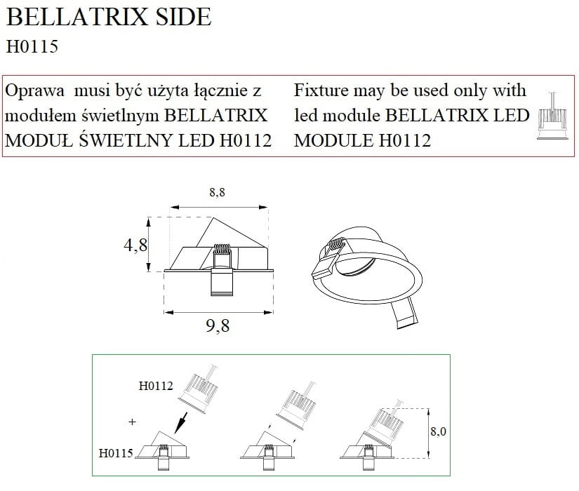 Maxlight H0115 Bellatrix Side