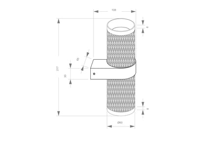 Wall luminaire C069WL-02MG
