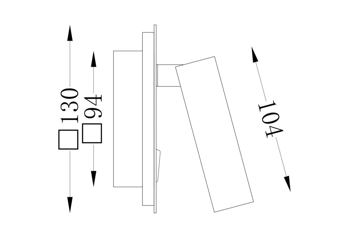 Seinavalgusti C175-WL-01-6W-MG