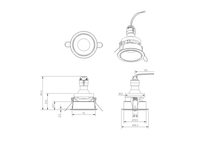 Süvisvalgusti DL053-01BMG