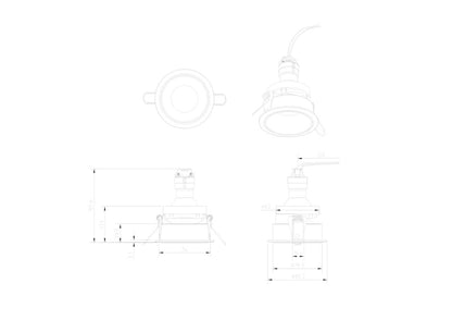 Downlight DL053-01WMG