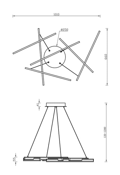 Rippvalgusti MOD016PL-L75MG4K