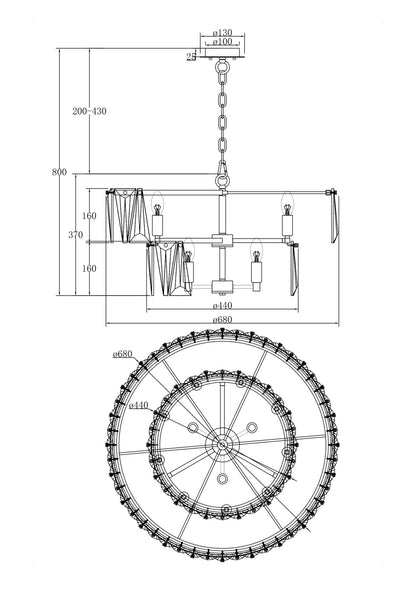 Rippvalgusti MOD043PL-12CH