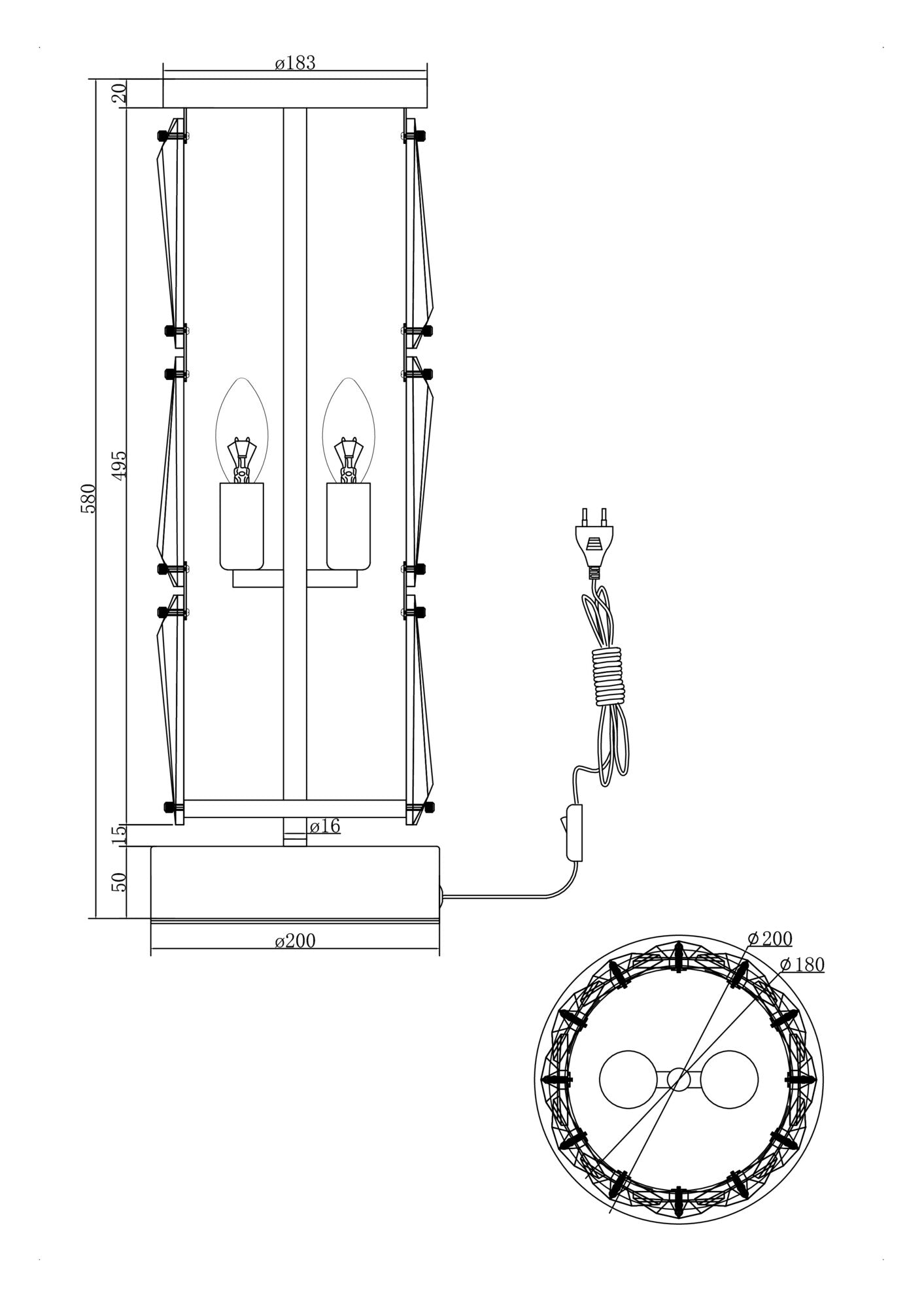 Laualamp MOD043TL-02G