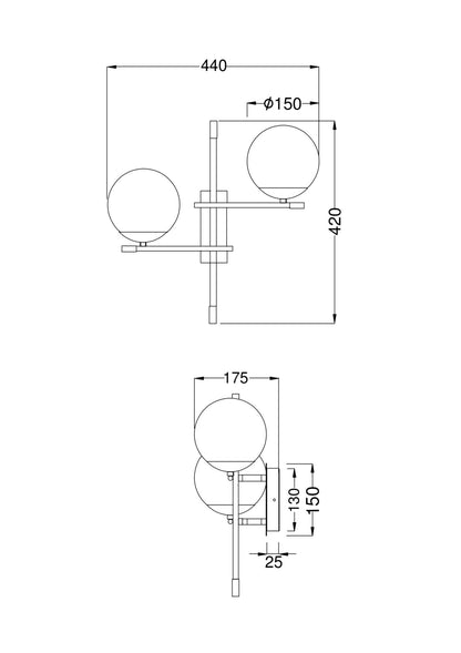 Seinavalgusti MOD050WL-02G