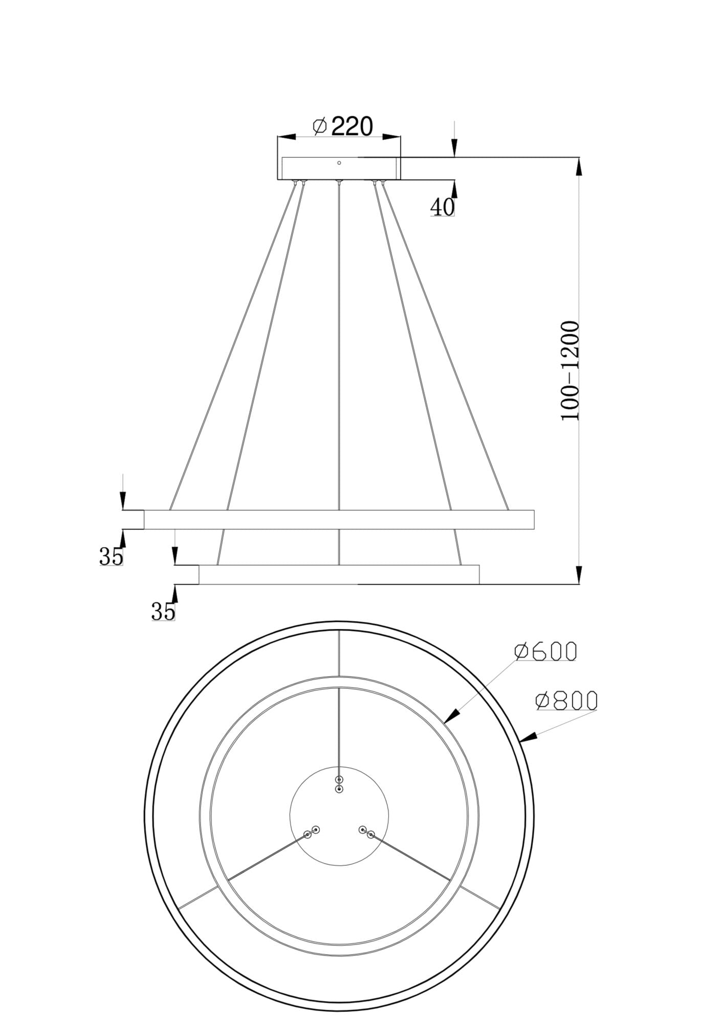 Rippvalgusti MOD058PL-L74BS4K