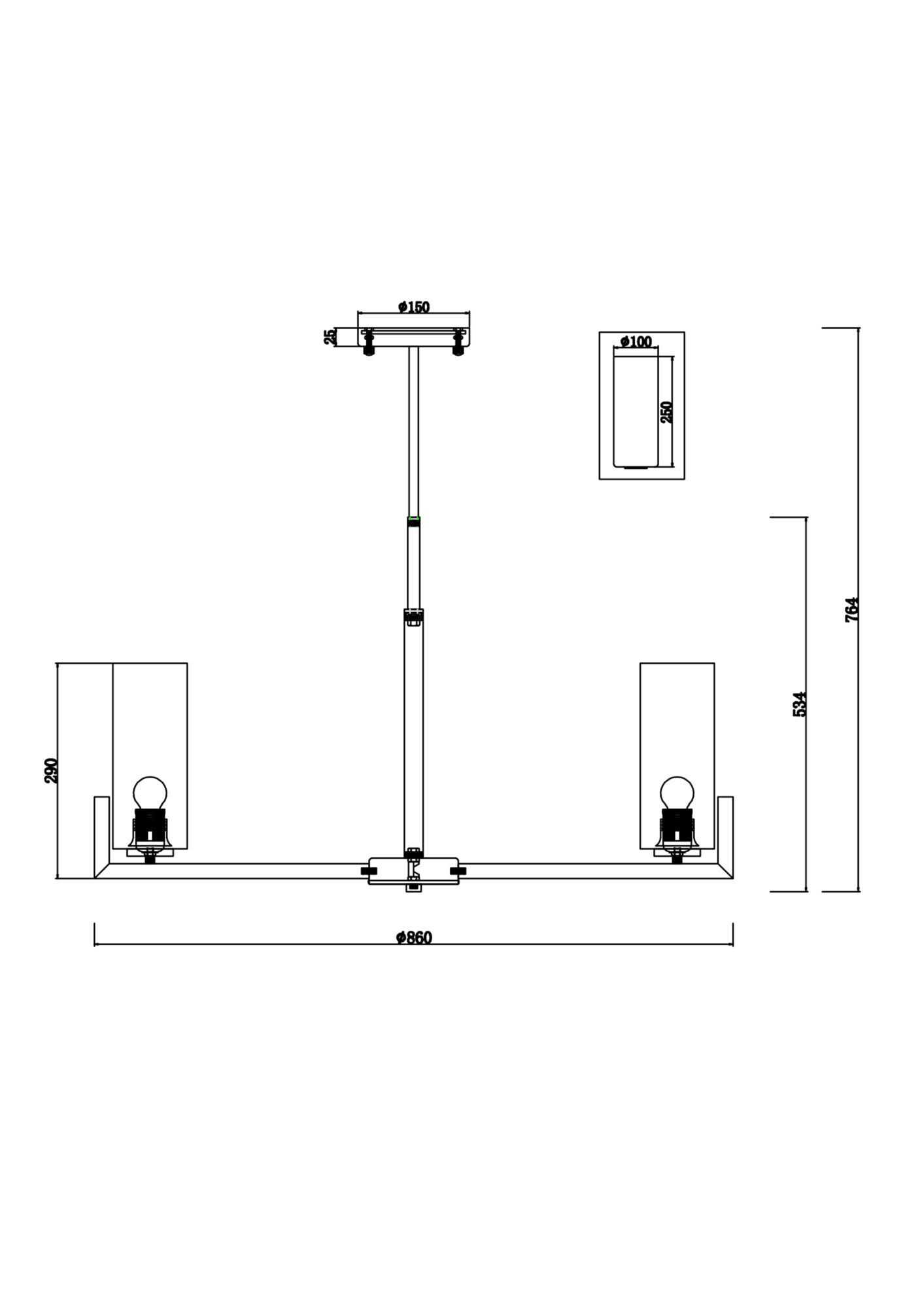 Lühter MOD089PL-10BS
