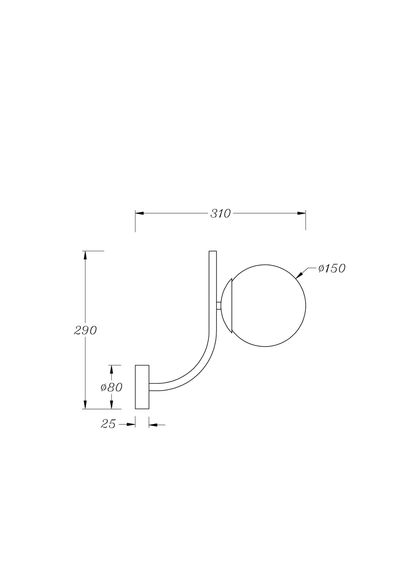 Seinalamp MOD109WL-01BS