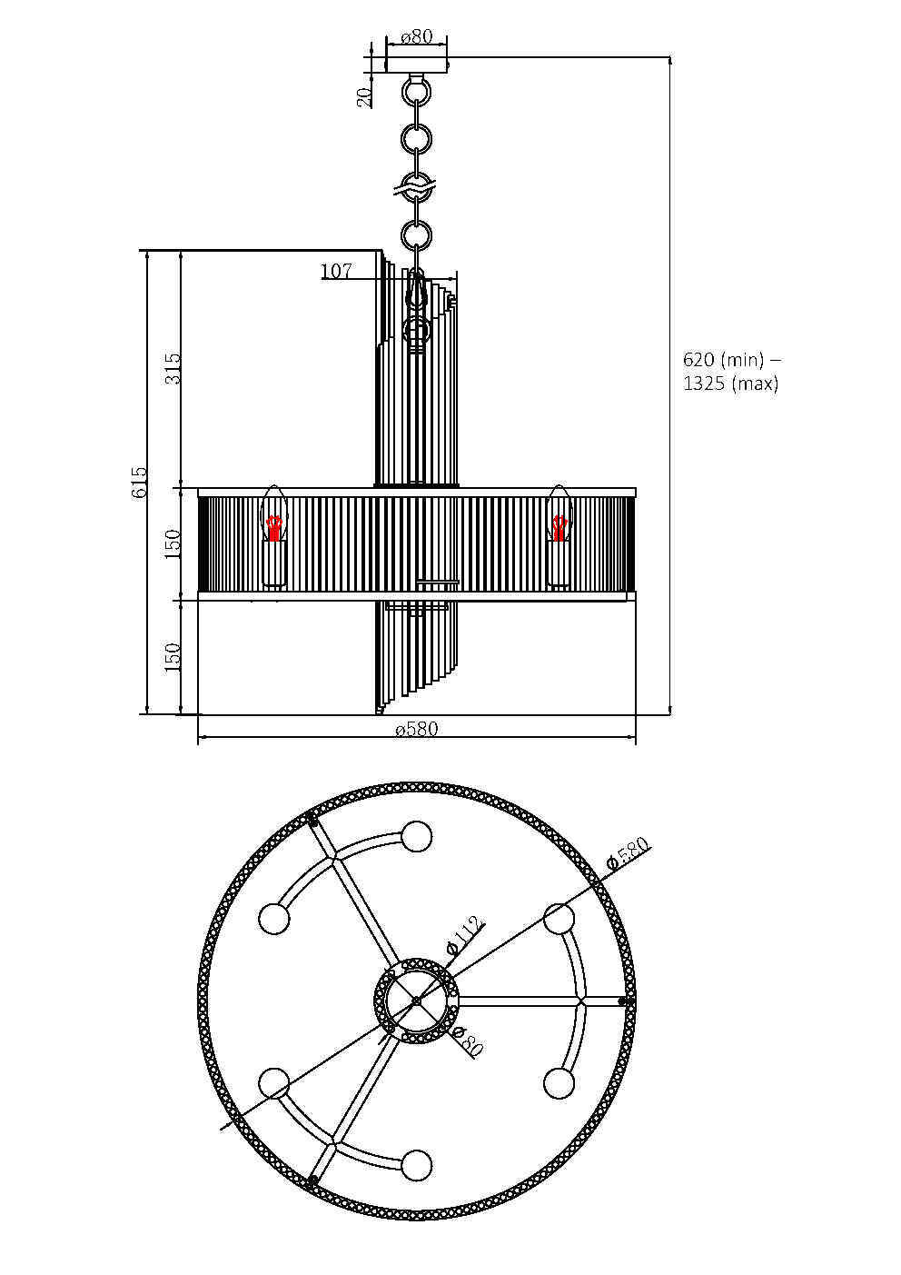 Rippvalgusti MOD174PL-06G