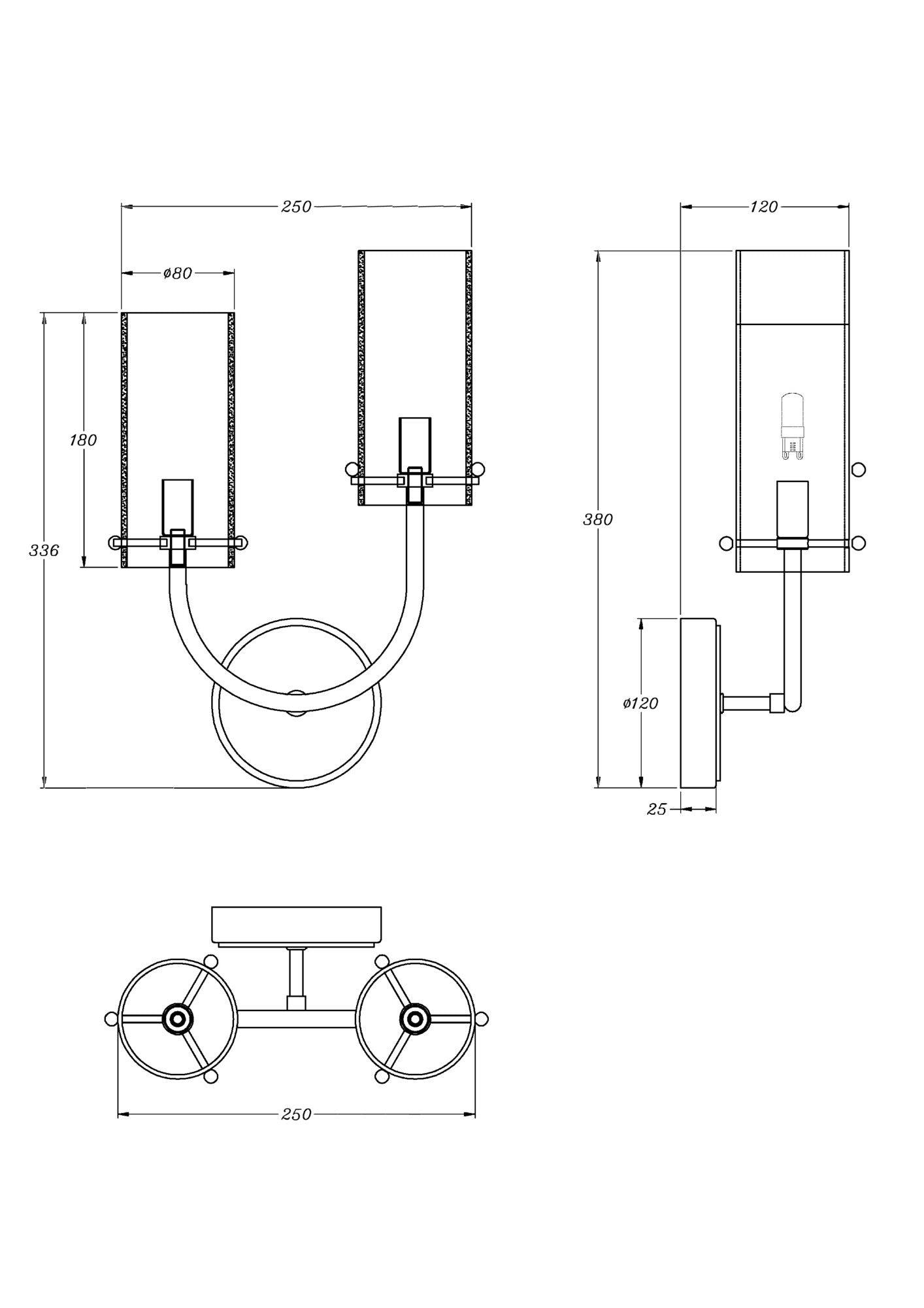 Seinalamp MOD223WL-02BS1