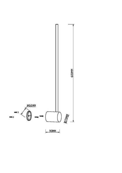 Seinavalgusti MOD237WL-L6BS3K