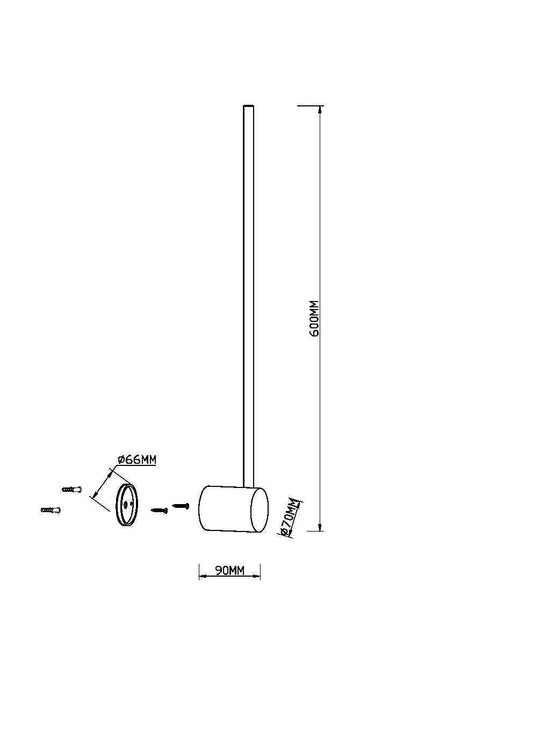 Seinavalgusti MOD237WL-L6BS3K