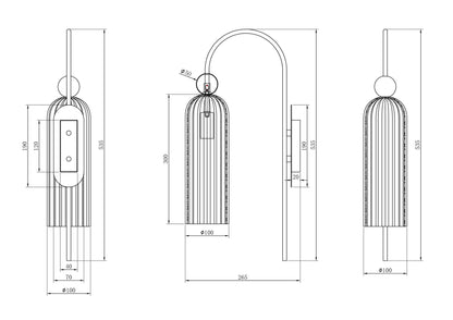 Wall Lamp MOD302WL-01GR
