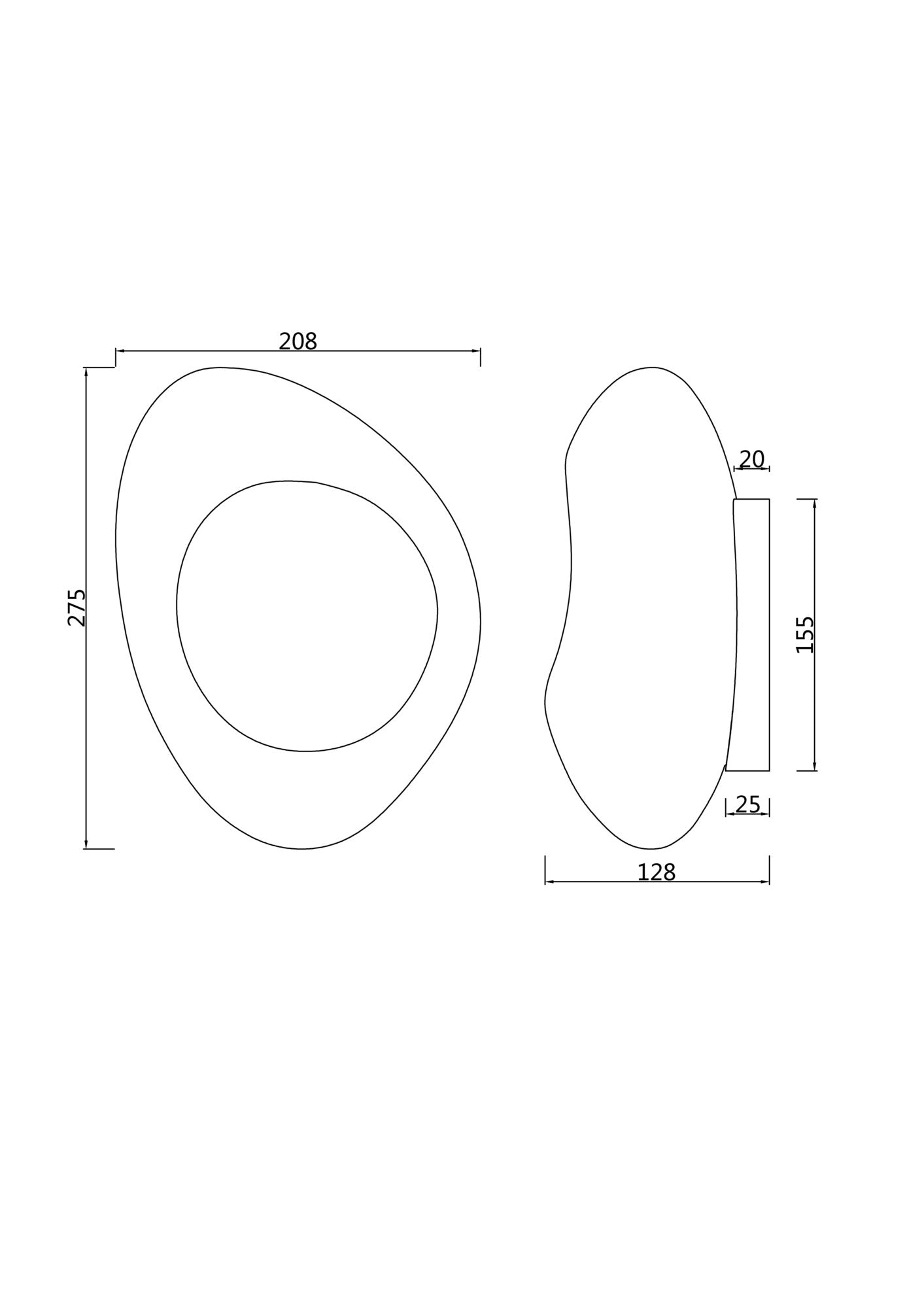Seinavalgusti MOD306WL-01C