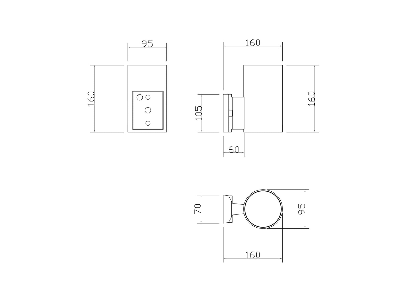 Seinavalgusti O419WL-01B