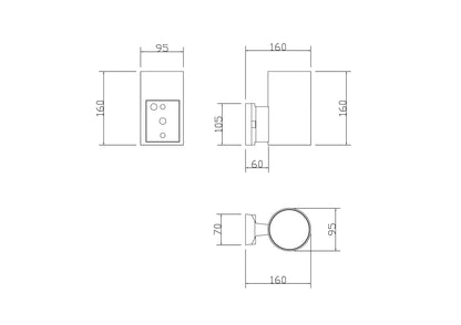 Seinavalgusti O419WL-01B