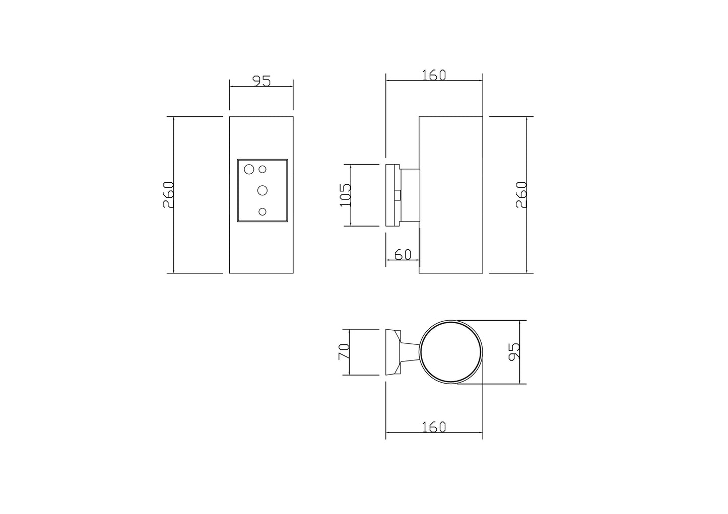 Seinavalgusti O419WL-02W