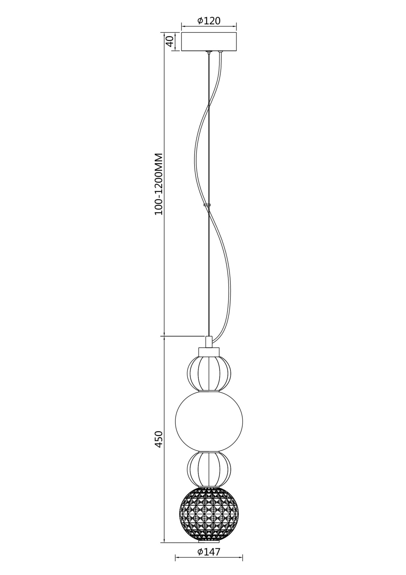 Rippvalgusti P069PL-L17CH3K