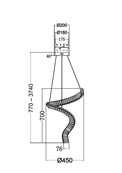 Rippvalgusti P097PL-L48BS3K