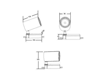 Track luminaire TR029-3-30W4K-W
