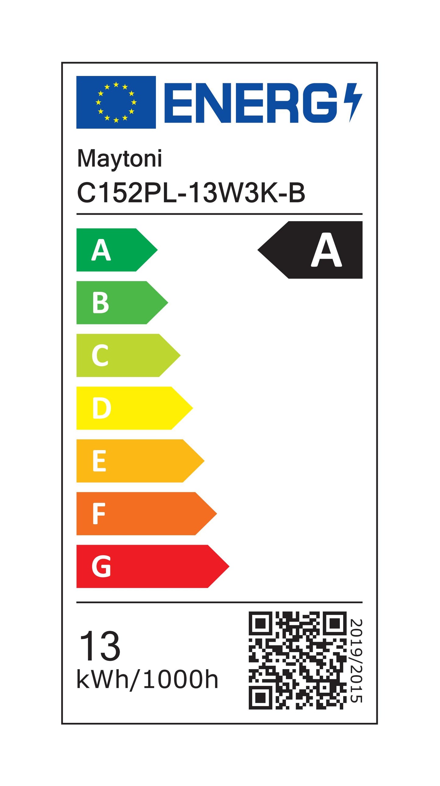 Valgusti C152PL-13W3K-B