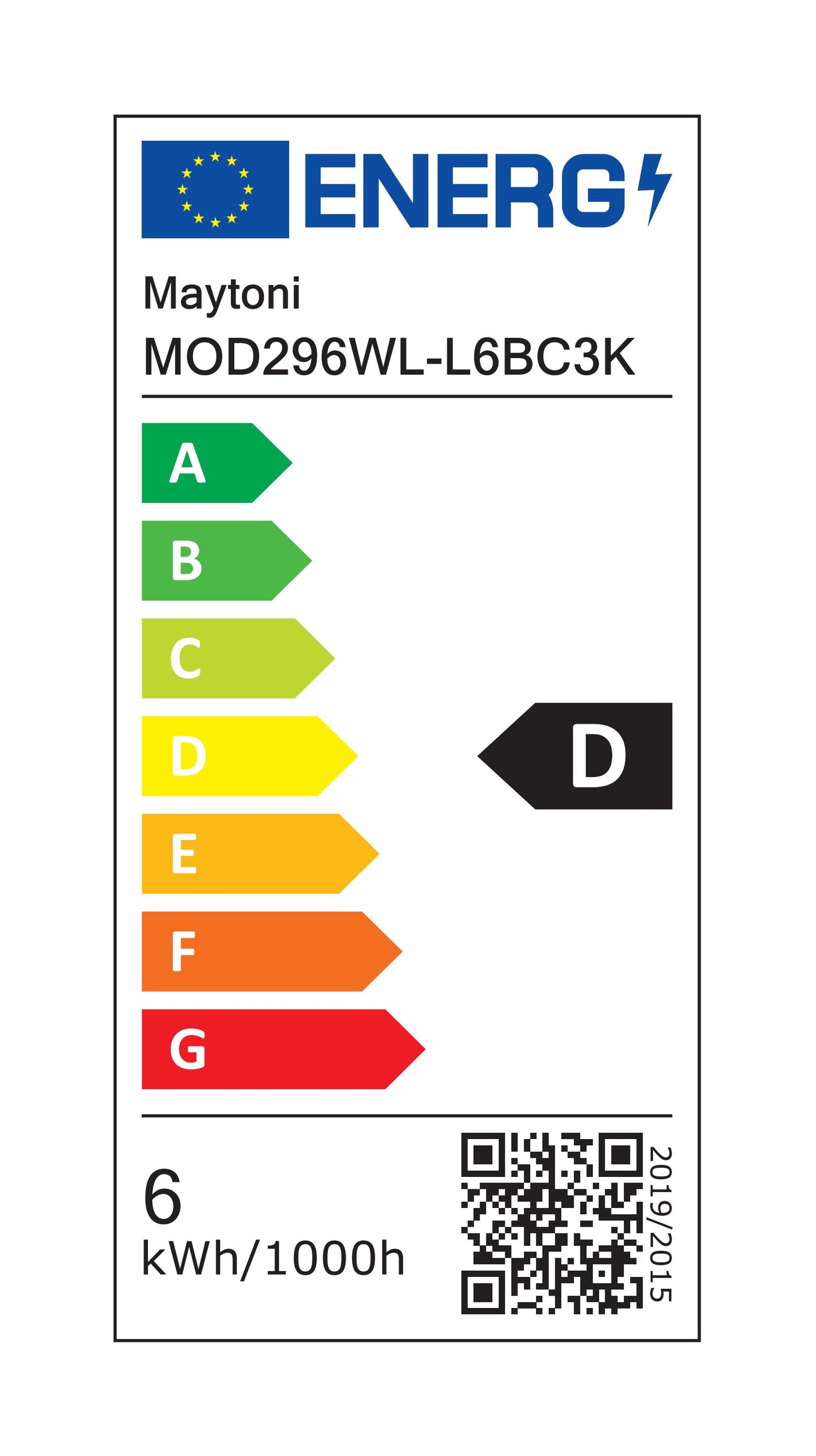 Wall lamp MOD296WL-L6BC3K