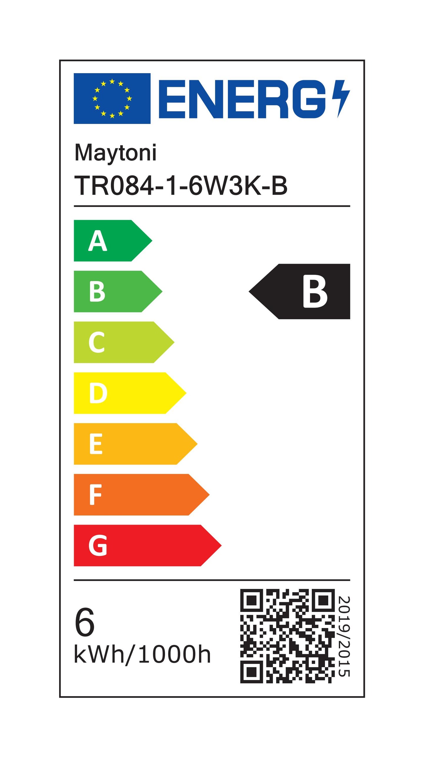 Süvisvalgusti TR084-1-6W3K-B