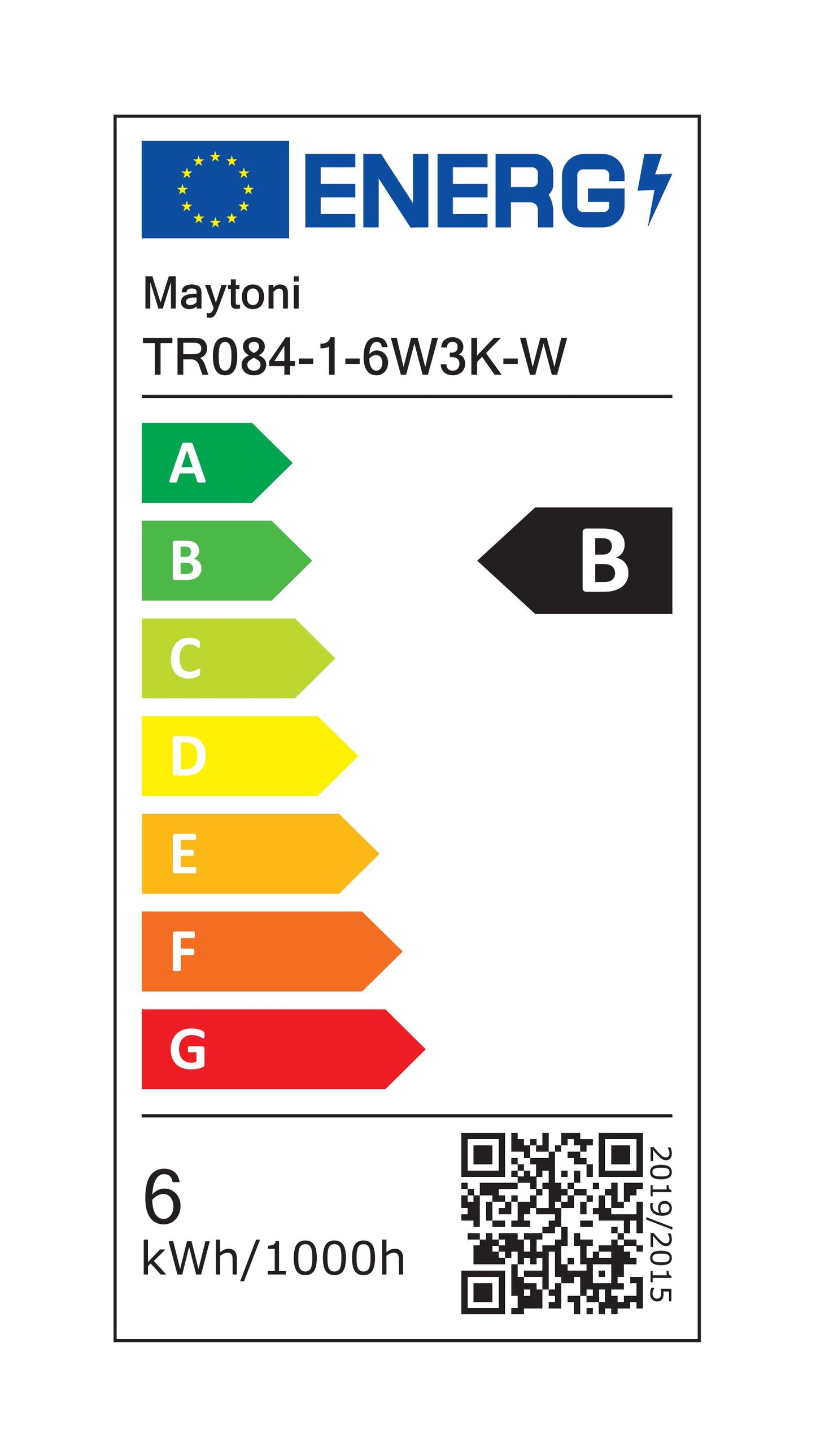 Süvisvalgusti TR084-1-6W3K-W