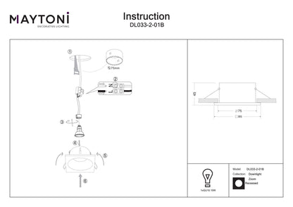 Downlight DL033-2-01B