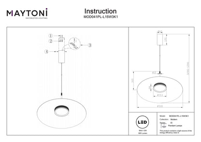 Ripatslamp MOD041PL-L15W3K1