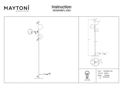 Floor Lamp MOD048FL-03G