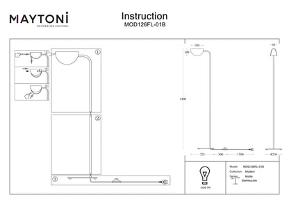 Floor Lamp MOD126FL-01B
