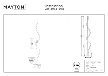 Floor Lamp MOD166FL-L15B3K
