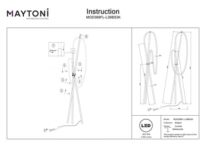 Floor lamp MOD369FL-L36BS3K