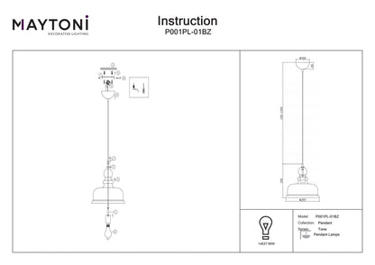 Ripatslamp P001PL-01BZ