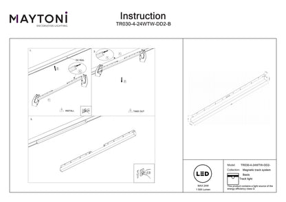 Track Luminaire TR030-4-24WTW-DD2-B