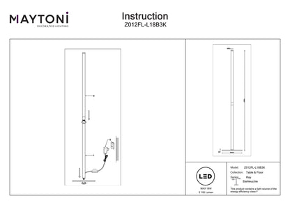 Floor Lamp Z012FL-L18B3K