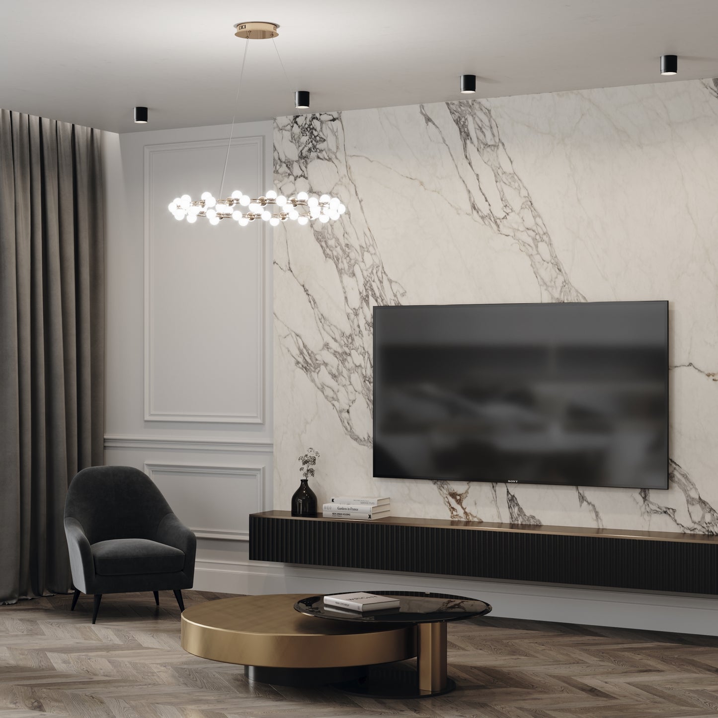 Ceiling luminaire C088CL-GX53-B