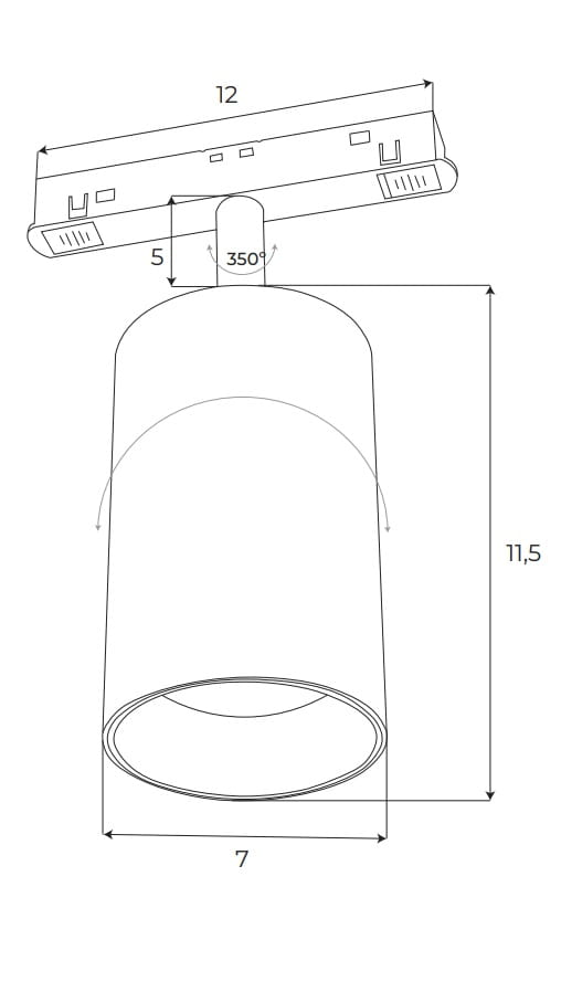 Maxlight M0032N Магнитный рефлектор 18 Вт, On/Off