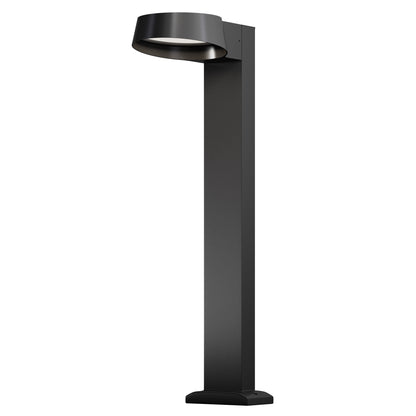 Share outdoor LED bollard light in dark graphite finish with downward pathway illumination